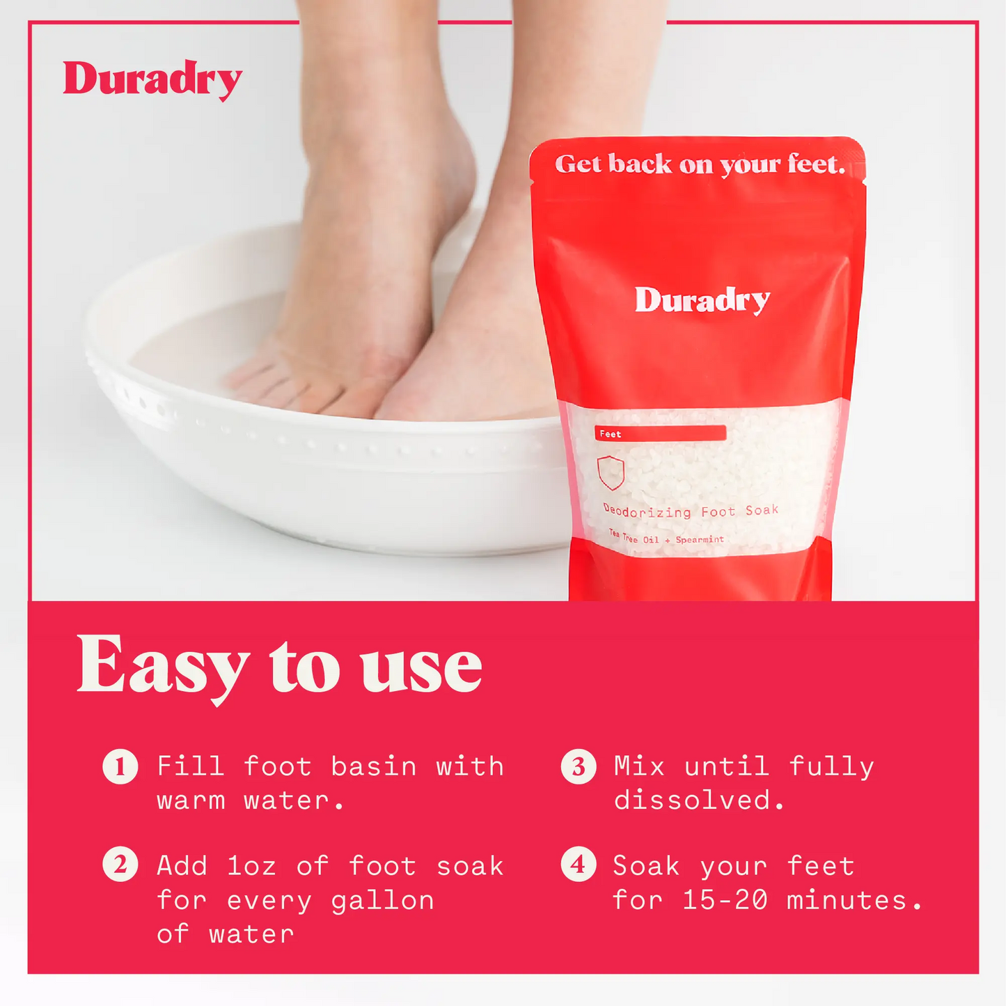 Duradry Deodorizing Foot Soak