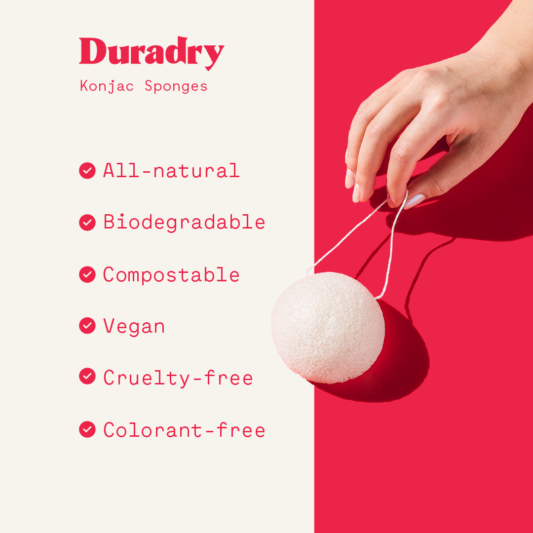 Duradry Konjac Sponges