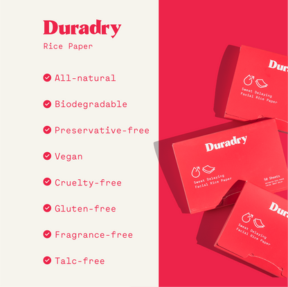 Duradry Sweat-delaying Rice Paper
